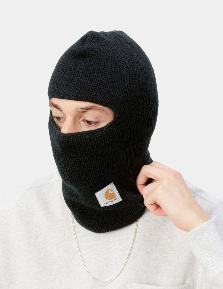 WIP maschera di stoccaggio nero cappuccio CARHARTT